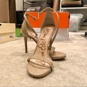 Sam Edelman Ariella Heels (Beige Patent)